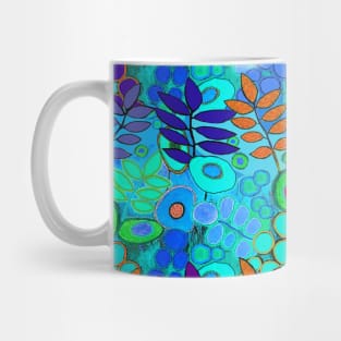 Southwest Sunny Garden Flowers - Turquoise Mug